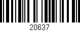 Código de barras (EAN, GTIN, SKU, ISBN): '20637'