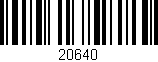 Código de barras (EAN, GTIN, SKU, ISBN): '20640'