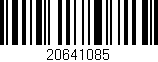 Código de barras (EAN, GTIN, SKU, ISBN): '20641085'
