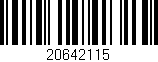 Código de barras (EAN, GTIN, SKU, ISBN): '20642115'