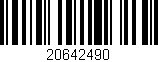 Código de barras (EAN, GTIN, SKU, ISBN): '20642490'