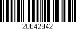 Código de barras (EAN, GTIN, SKU, ISBN): '20642942'