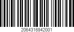 Código de barras (EAN, GTIN, SKU, ISBN): '2064316942001'