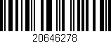 Código de barras (EAN, GTIN, SKU, ISBN): '20646278'