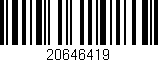 Código de barras (EAN, GTIN, SKU, ISBN): '20646419'