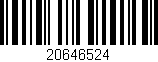 Código de barras (EAN, GTIN, SKU, ISBN): '20646524'