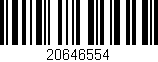 Código de barras (EAN, GTIN, SKU, ISBN): '20646554'