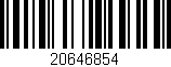 Código de barras (EAN, GTIN, SKU, ISBN): '20646854'