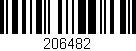 Código de barras (EAN, GTIN, SKU, ISBN): '206482'