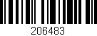 Código de barras (EAN, GTIN, SKU, ISBN): '206483'