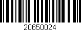Código de barras (EAN, GTIN, SKU, ISBN): '20650024'