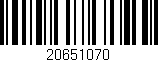 Código de barras (EAN, GTIN, SKU, ISBN): '20651070'