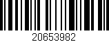 Código de barras (EAN, GTIN, SKU, ISBN): '20653982'