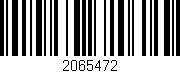 Código de barras (EAN, GTIN, SKU, ISBN): '2065472'
