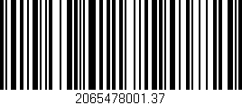 Código de barras (EAN, GTIN, SKU, ISBN): '2065478001.37'
