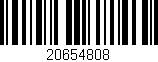 Código de barras (EAN, GTIN, SKU, ISBN): '20654808'