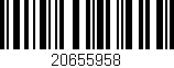 Código de barras (EAN, GTIN, SKU, ISBN): '20655958'