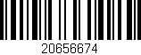 Código de barras (EAN, GTIN, SKU, ISBN): '20656674'
