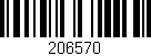 Código de barras (EAN, GTIN, SKU, ISBN): '206570'