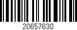 Código de barras (EAN, GTIN, SKU, ISBN): '20657630'