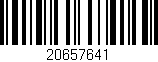 Código de barras (EAN, GTIN, SKU, ISBN): '20657641'