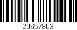 Código de barras (EAN, GTIN, SKU, ISBN): '20657803'