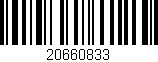 Código de barras (EAN, GTIN, SKU, ISBN): '20660833'