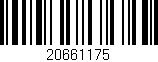 Código de barras (EAN, GTIN, SKU, ISBN): '20661175'