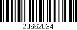 Código de barras (EAN, GTIN, SKU, ISBN): '20662034'