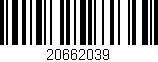 Código de barras (EAN, GTIN, SKU, ISBN): '20662039'