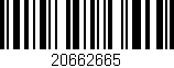 Código de barras (EAN, GTIN, SKU, ISBN): '20662665'