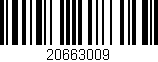 Código de barras (EAN, GTIN, SKU, ISBN): '20663009'