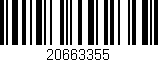 Código de barras (EAN, GTIN, SKU, ISBN): '20663355'