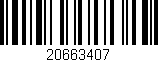 Código de barras (EAN, GTIN, SKU, ISBN): '20663407'