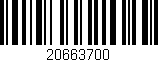 Código de barras (EAN, GTIN, SKU, ISBN): '20663700'