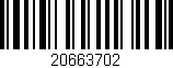 Código de barras (EAN, GTIN, SKU, ISBN): '20663702'