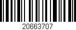 Código de barras (EAN, GTIN, SKU, ISBN): '20663707'