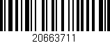 Código de barras (EAN, GTIN, SKU, ISBN): '20663711'