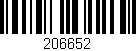 Código de barras (EAN, GTIN, SKU, ISBN): '206652'