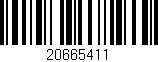 Código de barras (EAN, GTIN, SKU, ISBN): '20665411'
