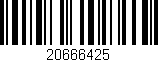 Código de barras (EAN, GTIN, SKU, ISBN): '20666425'