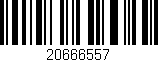 Código de barras (EAN, GTIN, SKU, ISBN): '20666557'
