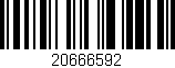 Código de barras (EAN, GTIN, SKU, ISBN): '20666592'