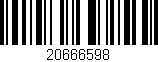 Código de barras (EAN, GTIN, SKU, ISBN): '20666598'