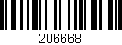Código de barras (EAN, GTIN, SKU, ISBN): '206668'