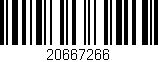 Código de barras (EAN, GTIN, SKU, ISBN): '20667266'