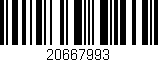 Código de barras (EAN, GTIN, SKU, ISBN): '20667993'