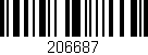 Código de barras (EAN, GTIN, SKU, ISBN): '206687'