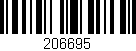 Código de barras (EAN, GTIN, SKU, ISBN): '206695'