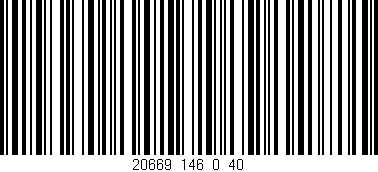 Código de barras (EAN, GTIN, SKU, ISBN): '20669_146_0_40'